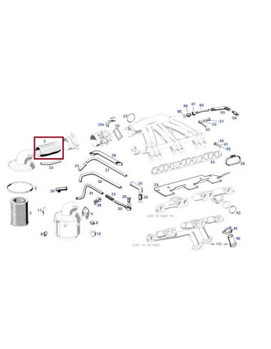 Bremssatel Vorderachse Rechts - W108 W110 W111 250SL 280SL W113 - 0004204783