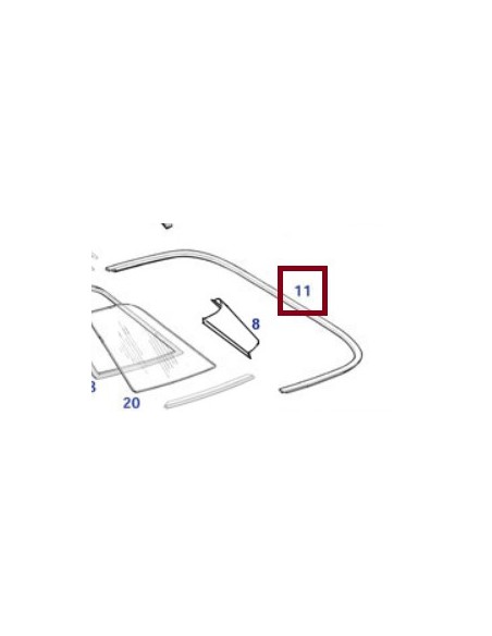 Abdichtgummi Hardtop - 1137900083