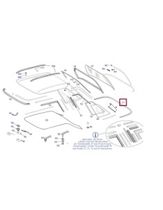 Rear Lower Hardtop Seal - 1137900083 2