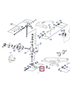 Kit d'assemblage - Bras de Liaison 1pc - 190SL W121 250SL 280SL W113 - Classic Mercedes Parts 2