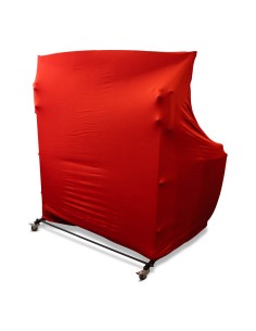 Premium Beschermhoes van Zachte Rekbare Stof Hardtopwagen - Rood