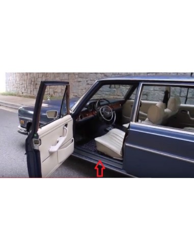 Sill Mat Set Rubber Black W108 W109