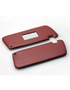 Sun Visor Set with Clips Burgundy SL107 SLC107 2