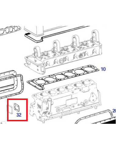 Tensioner Housing Gasket M121 A1800110379 1800110379