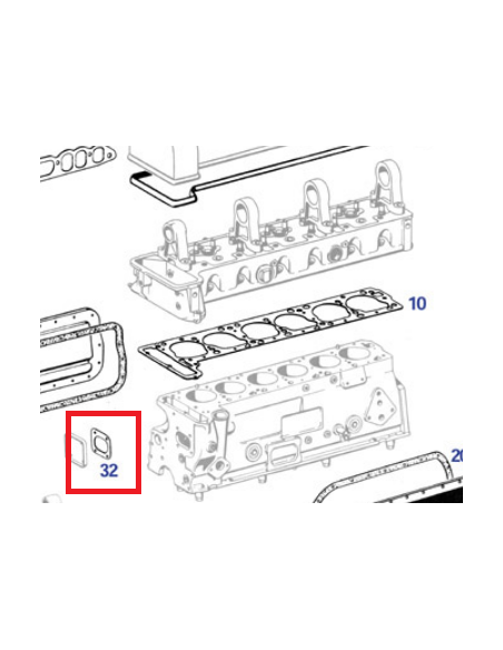 Tensioner Housing Gasket M121 A1800110379 1800110379