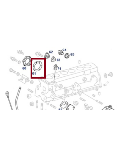 Water Valve Cover Gasket W113 1100150121 A1100150121 2