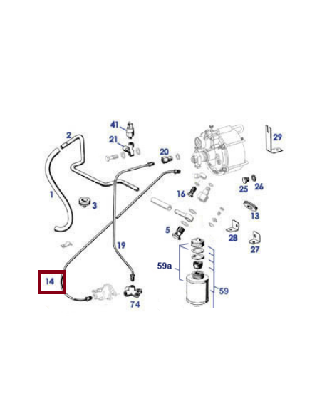 Ligne de frein Maître cylindre vers T50 Booster de frein 190SL 1214200226 A1214200226