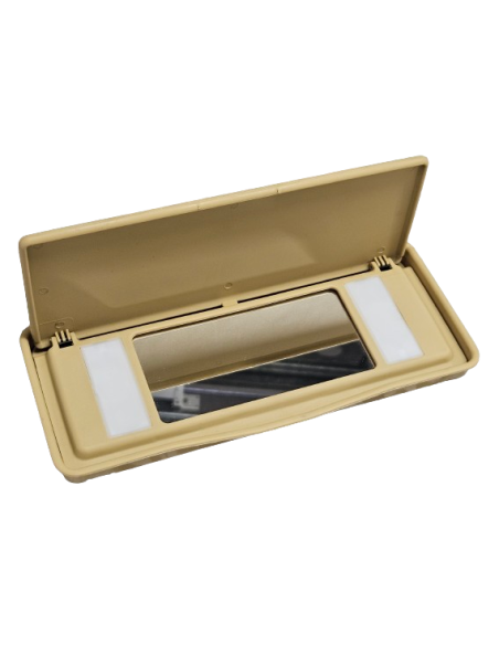 Sun Visor Vanity Mirror Cream  R107 560SL W123 W126 560SE 560SEC