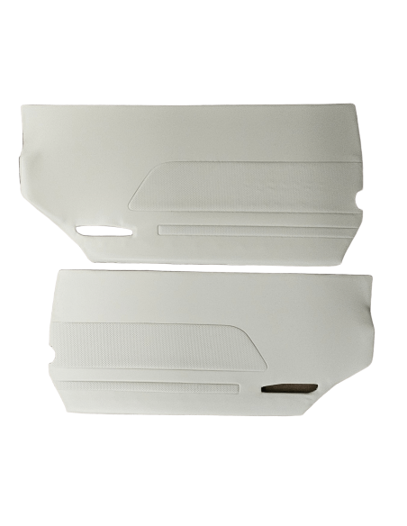 Set of Cream Door Panels incl Chrome Trim R107 C107 1077203770 1077203870