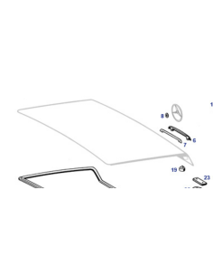 Panneau du couvercle arrière du coffre NOS 1137500475 A1137500475