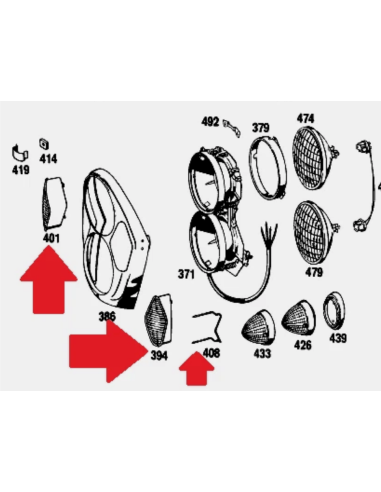 Indicator Lights Kit W108 W109 W111 W112 220SE 280SE 3.5 Coupe